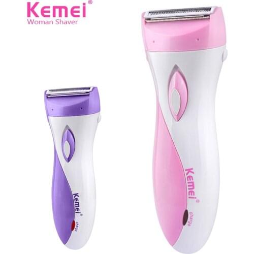 Kemei Pro women razor women shaver lady body female shaving machine bikini trimmer leg electric razor for women Face body oxter