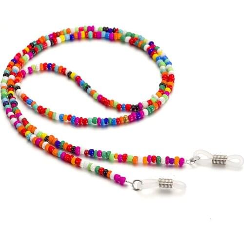 Fashion Reading Glasses Chain for Women Colorful Acrylic Beads Sunglasses Cords Beaded Eyeglass Lanyard Hold Straps Glasses Rope