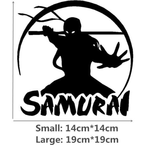 Dawasaru Car Stickers Japanese Samurai Funny Creative Decoration Decals for Trunk Windshield Auto Tuning Styling Vinyls