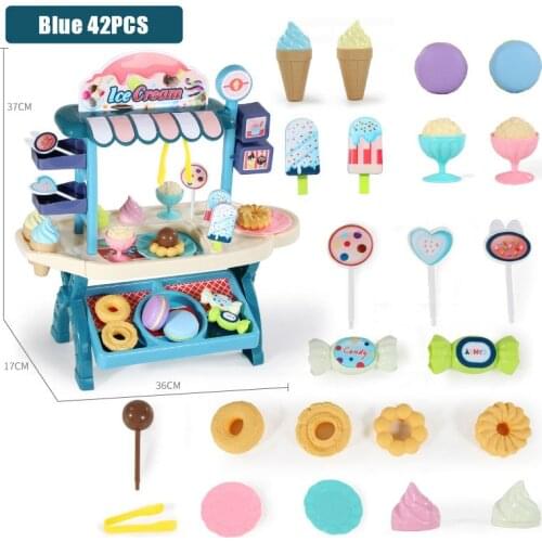 Kids Pretend Play Kitchen Toy Simulational Candy Ice Cream Shopping Role Play