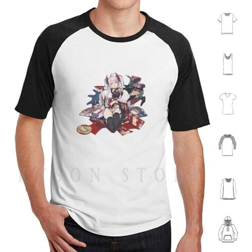 Prinz Eugen-Azur Lane T Shirt Diy Big Size Cotton Azur Lane Anime Azur Lane Atago Manga Akagi Enterprise Waifu Azur Lane