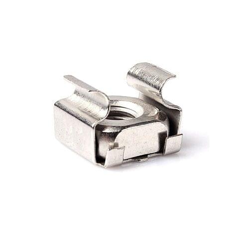 Wkooa M4 M5 M6 M8 M10 Cage Nuts, Captive Nuts, Server Rack Mount Nuts Carbon Steel