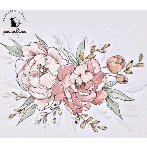 PanalisaCraft Garden Flower Transparent clear stamp for DIY Scrapbooking/Card Making/Kids Christmas Fun Decoration Supplies