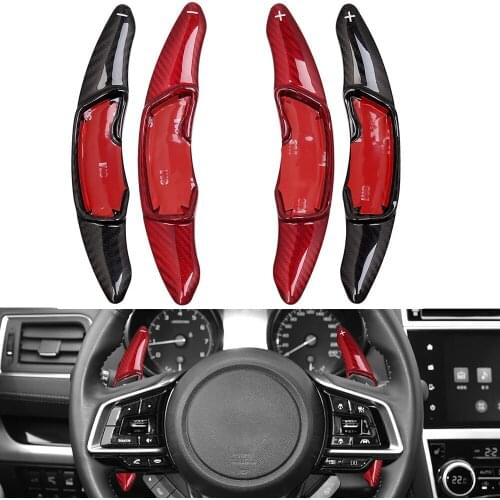 Carbon fiber Steering Wheel Gear Shift Peddle Shifter extend For Subaru Forester SJ BRZ XV Outback Legacy For Toyota GT86 FR-S