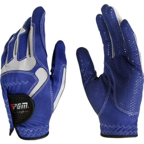 Outdoor Golf Gloves Strong Sweat Absorption White Blue Grey Anti-Skidding Slip Proof Particles Breathable Golf Glove