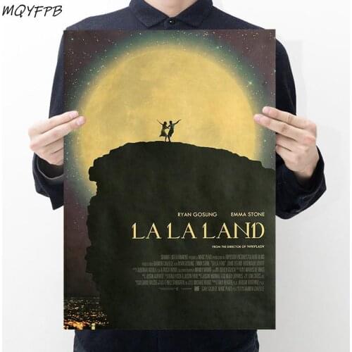 Movie La La Land Kraft Paper Poster Home Room Bedroom Wall Decoration Painting Core 50.5x35cm