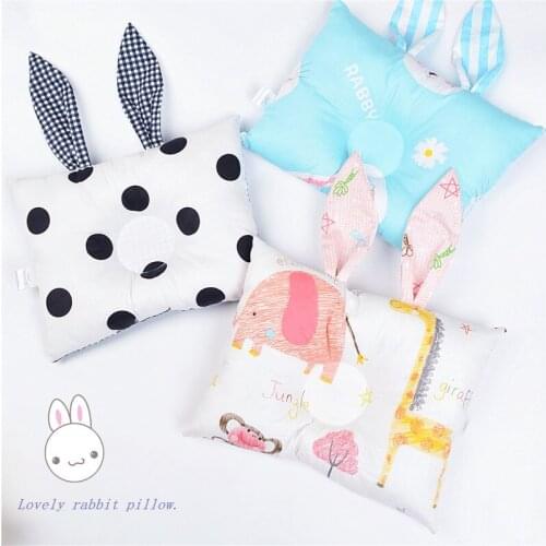 Baby Nursing Pillow Infant Newborn Sleep Support Concave Cartoon Pillow Printed Shaping Cushion Prevent Flat Head