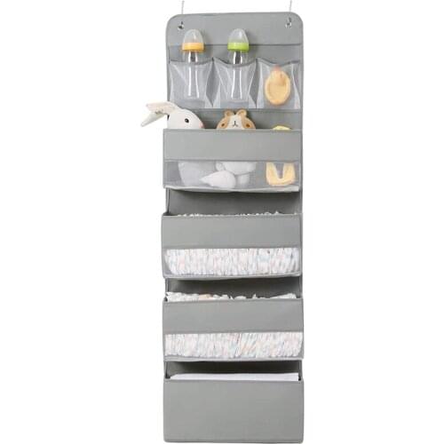Over Door Hanging Organizer Storage - Pockets Closet Bathroom Baby Nursery Organizer Perspective Window Wall Mount