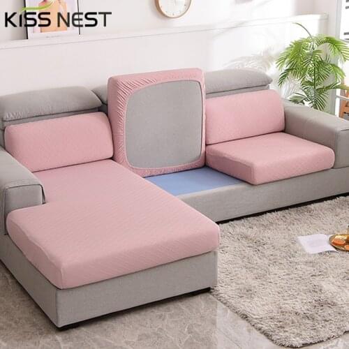 Simple Nordic Style Elastic Jacquard Sofa Seat Cushion Cover for Living Room 1/2/3/4 Seater,Chaise Longue Cushion ,Waist Cushion