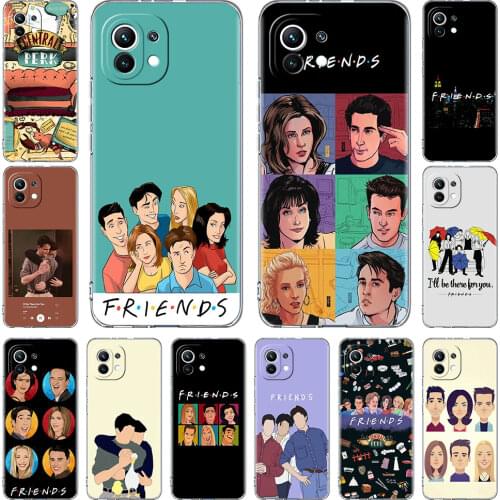 Clear Soft Case For Xiaomi Mi Poco X3 NFC 10T Pro 9T M3 11 Note 10 Lite F3 GT F1 Silicone Phone Cover Friends TV Coffee Fundas