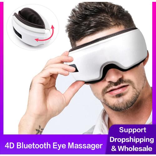 Smart 3D Electric Vibration Eye Massager Wrinkle Fatigue Relieve Hot Compressing Air Pressure Therapy Massage Eye Care Device