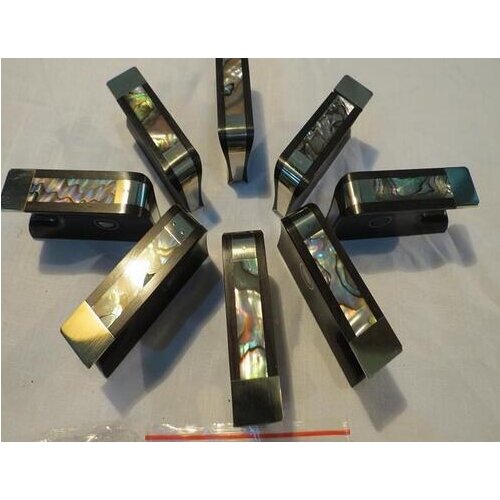 High quality 8 pcs ebony Violin bow frogs with copper mounted