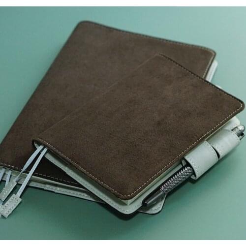 Japan A5 A6 notebook stationery diary billbook hobo specifications cover japanese style cover white coffee with mint
