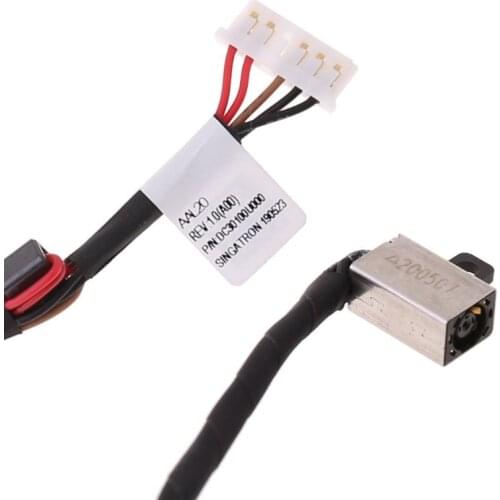 DC Power Jack Cable Socket Plug Wire Harness Connector Charging Port Replacement for Dell Inspiron 15-5000 5558 5555 5559 Laptop
