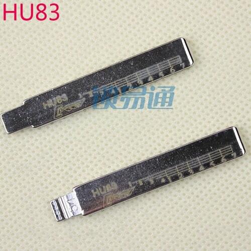 10PCS/LOT HU83 Engraved Line Key Blade For Peugeot 508 Citroen Scale Shearing Teeth Cutting Key Blank With Groove 2 IN 1 No. 54