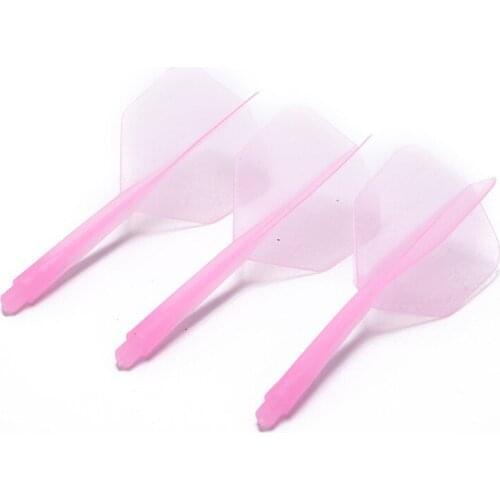 3PCS/Lot Professional Durable Anti-fall 75mm Plastic Darts Flights 6 Colors Dart Flights 2BA Screw Soft In-one Dart Flight