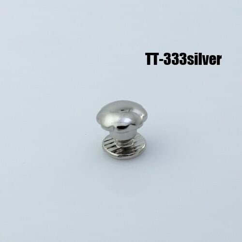 50pc SCREWBACK SPIKE TT- 333 leathercraft Silver