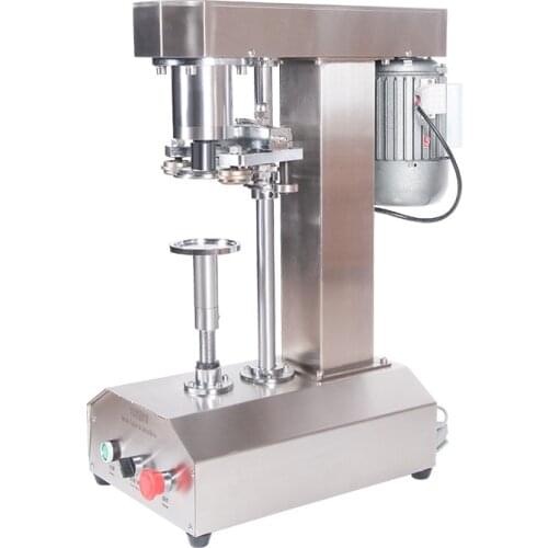 2020 Can Sealing Machine Automatic Commercial Sealer Milking Tea Beverage Paper Plastic Bottle Canning Capping Packaging Machine