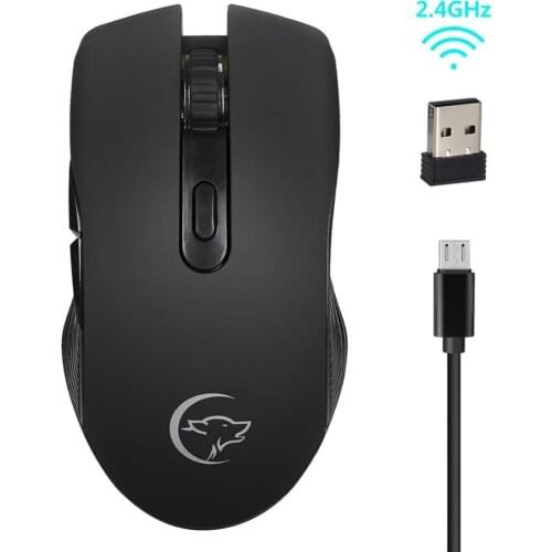 G829 Gaming Mouse 2.4Hz Wireless Mouse Adjustable 2400DPI Optical Ergonomic Gamer Mice for PC Laptop For Laptop PC
