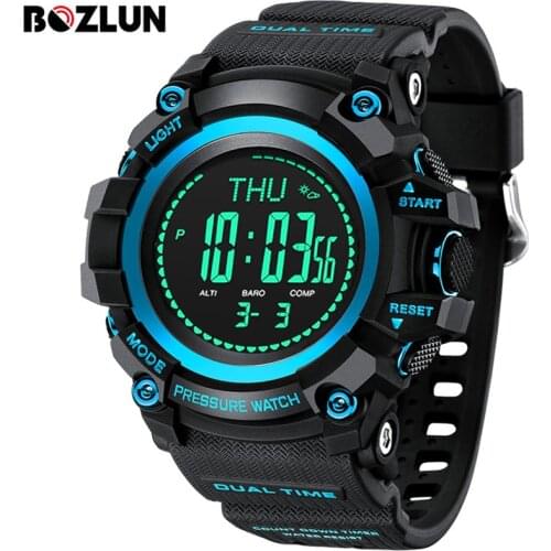 Bozlun Fashion Smart Band Smart Watch Men Multi-Function 3ATM Mountaineer Sports Watch Altimeter Barometer Thermometer Fitness