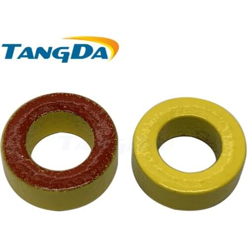 Tangda T50 -8 Iron Power Cores inductor T50-8 12.7*7.7*4.8mm AL=17.5nH/N2 uo=35 yellow/red coated ferrite ring core filtering AG