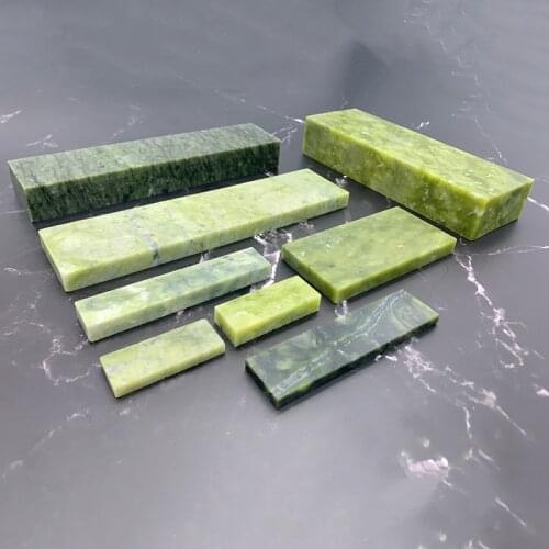 Big green sharpening stone base Natrual agate Boron carbide whetstone bar kitchen knife sharper oil honing whetstone Apex edge