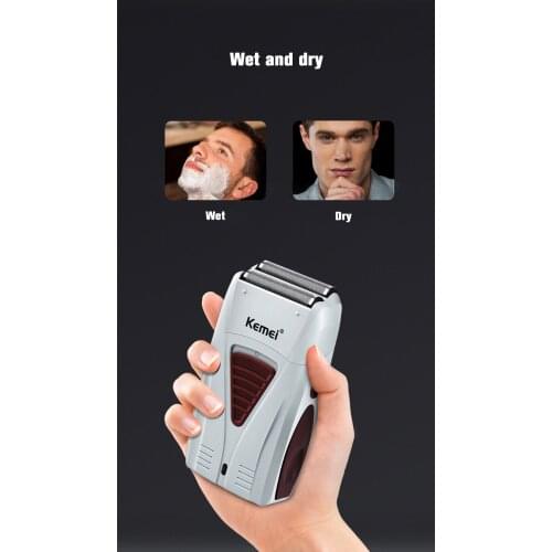 Kemei 3382 Barber Electric Shaver For Men USB Rechargeable Head Washable Reciprocating Foil Special Mesh Shaving Head Artifact