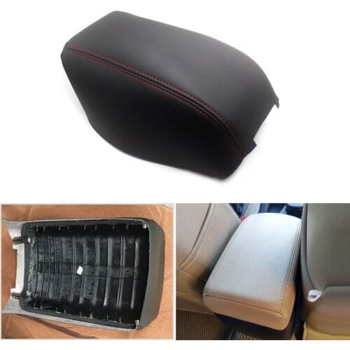 Microfiber Leather Car Center Armrest Console Box Protection Cover Trim For Nissan Qashqai 2008 2009 2010 2011 2012 2013 - 2017