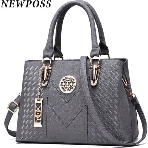 Newposs Famous Designer Brand Bags Women Leather Handbags 2020 Luxury Ladies Hand Bags Purse Fashion Shoulder Bags