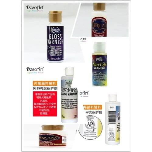DecoArt original multifunctional acrylic paint 59ml enhances the light flat light starlight luminous base sealing squeeze