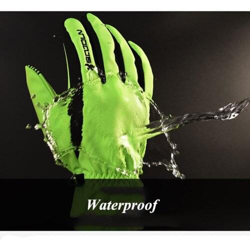 2021 New Waterproof Keep Warm Ski Gloves Winter Plus Velvet Thickening Men Snow Gloves Fingers Touch Screen Ski Equipment Gloves