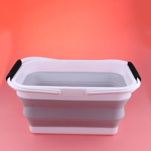 10L Outdoors Camping Fishing Car Clean Pail Portable Folding Water Bucket