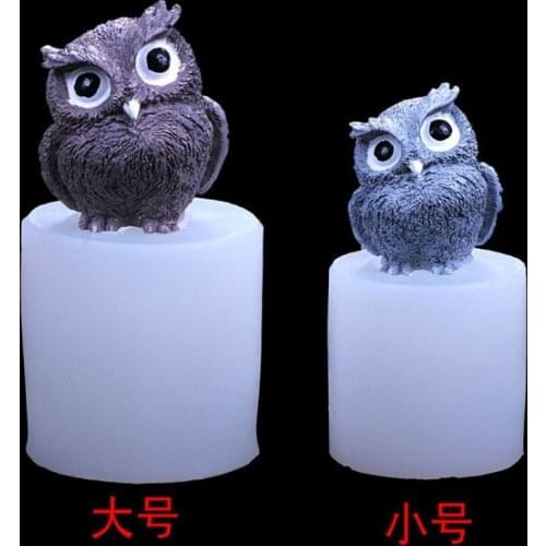 Transparent Silicone Mould Resin Decorative Craft DIY 3D owl jewelry storage box Mold epoxy resin molds for jewelry