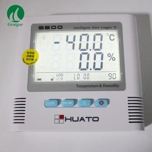 2 Channel Temperature Humidity Datalogger Temperature S500-TH-GSM with Internal Sensor 6,5000 Record USB