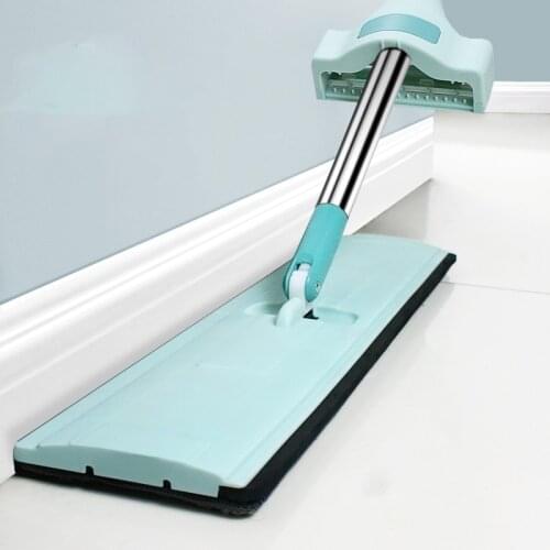 YOREDE Self-Cleaning Squeeze Mop For Washing Floor Free Hand Wring Magic Mop With Wiper Strip Auto Spin Floor Cleaning Products