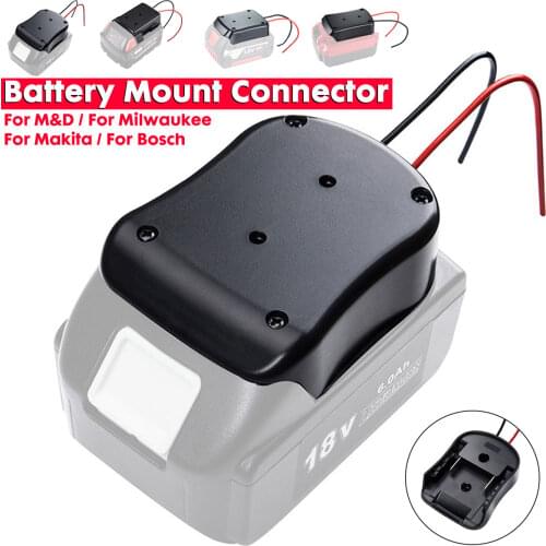 For Bosch For Makita For Milwaukee For M&D Li-ion Battery Mount Connector Adapter Dock Holder Battery Mount Connector