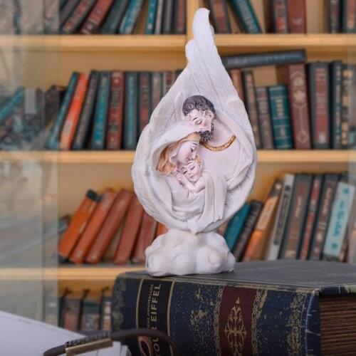 Angel Resin Figurines Hand Carved Statues Home Doceration Office Ornaments Room Decor