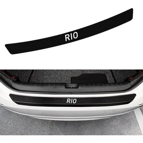 Car Trunk Guard Plate Sticker For Kia Rio 4 3 5 X Line Stickers for car automobiles & motorcycles for 2017 kia rio 4 accessories