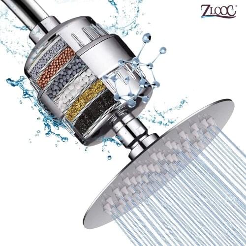 Zloog New Shower Filter Replaceable Cartridge15 Stages Purifier Water Treatment Health Softener Chlorine Removal for Bath