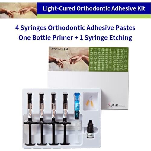 Teeth Dental Bracket Adhesive Orthodontic Glue Clear Kit Transparent Light Cure Paste Tooth Metal Brace Bonding Transbond primer