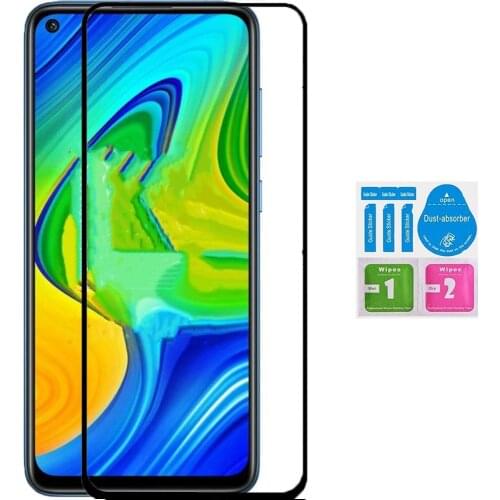 1x Compatible tempered glass XIAOMI REDMI NOTE 9 full screen Protector LCD Kit