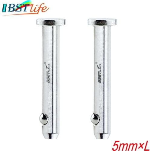 2X 5mm 316 Stainless Steel Dowel Pin Flat Head Cylindrical Pin Positioning Pins Quick Release Ball Pin Retainer Farm Lawn Garden