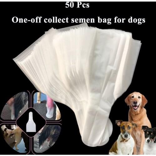 50PCS Disposable Artificial Insemination Sperm Collection One-off Collect Semen Bag Dog Storage Clinic Pet Canine Seminal Fluid