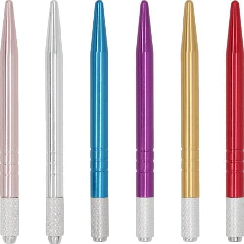 50PCS Single Ended Microblading Pen Aluminum with Individually Packaging Microblading Permanent makeup Eyebrow Tools