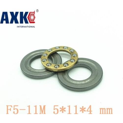 Axk 10pcs Free Shipping Axial Ball Thrust Bearings F5-11m Plane Thrust Ball Bearing Abec5 5*11*4 Mm