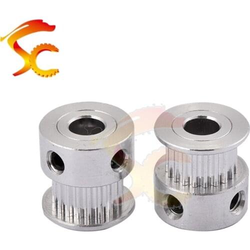 Free Shipping 10pcs/lot GT2 Timing Pulley GT2 20 teeth Alumium Material Inner Diameter 6mm for belt width 6mm 3d printer RedRap
