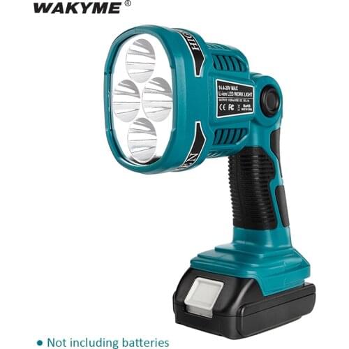 Cordless LED Torch Work Light Spotlight Outdoor Camping Flashlight USB Emergency Lamp for BOSCH DML812 14.4/18V Li-ion Battery