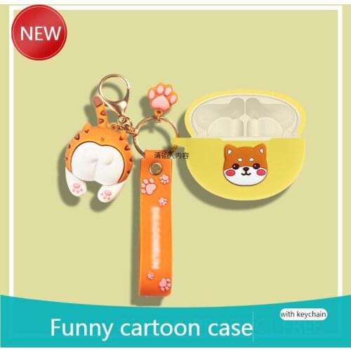 For Huawei Freebuds 4i 3 PRO Cartoon dog Wireless Bluetooth Earphone Case Charging box soft shockproof Cover freebuds Pro