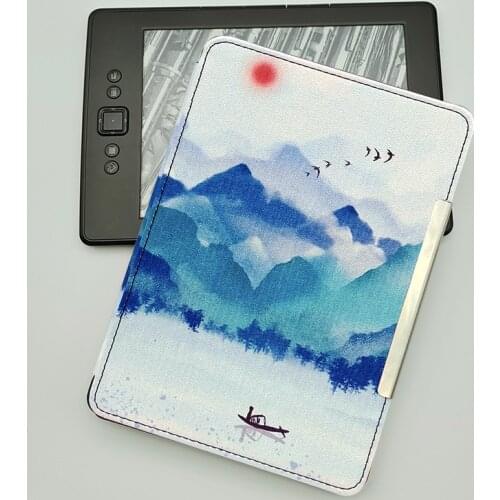 Car Line Painted Case Cover for Kindle 5th Gen 2012 & Kindle 4th Gen 2011 Keyboard Version Magnetic Closure Durable Anti-fall