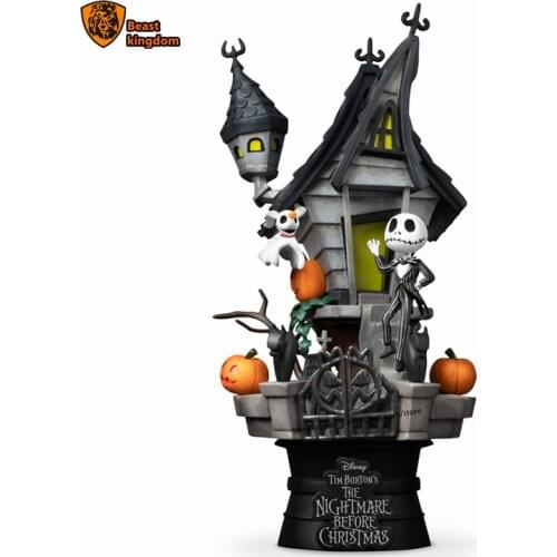 Beast kingdom Disney The Nightmare Before christmas scene animation Garage Kits Model Kits Collecting gift toys